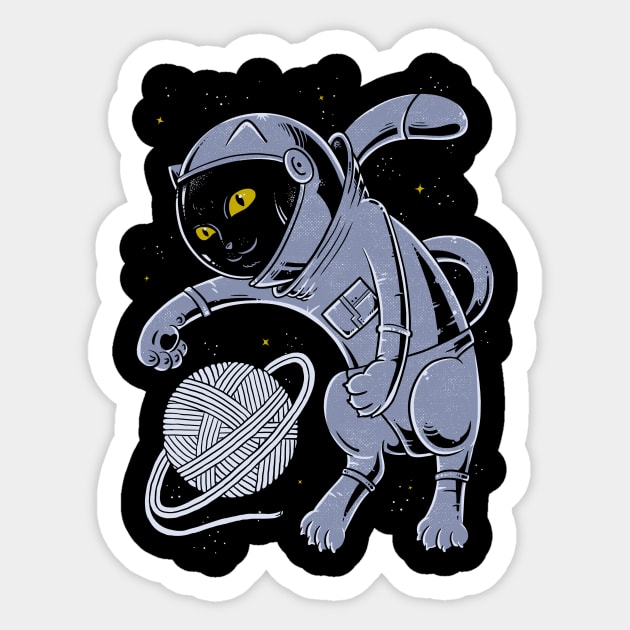 Catstronaut Sticker by UmbertoVicente